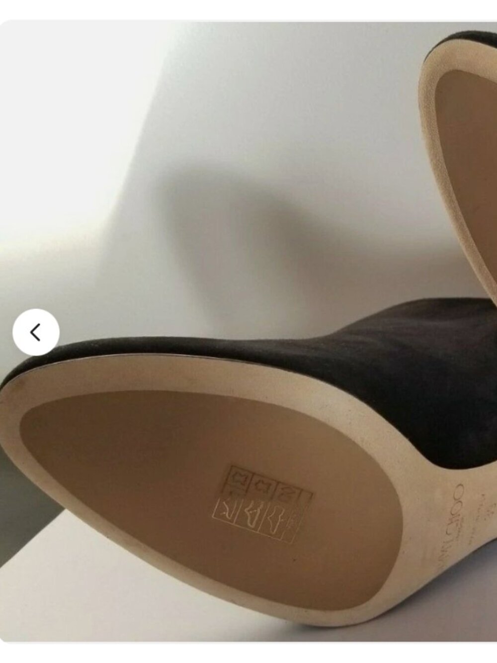 NWT Jimmy Choo Mendez Black Suede Stiletto Ankle Shoes Booties Size 39 - ITALY - Picture 10 of 12